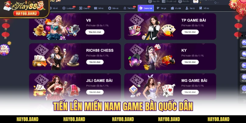Tiến lên miền Nam game bài quốc dân